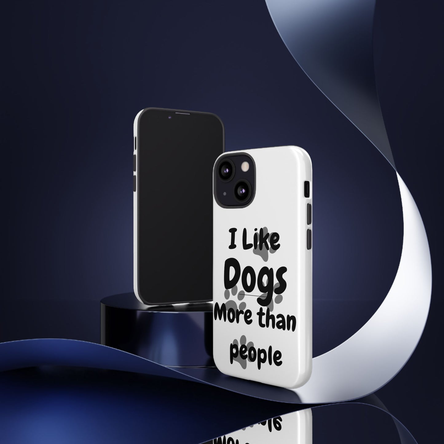 Dog Lover Tough Phone Case - "I Like Dogs More Than People"