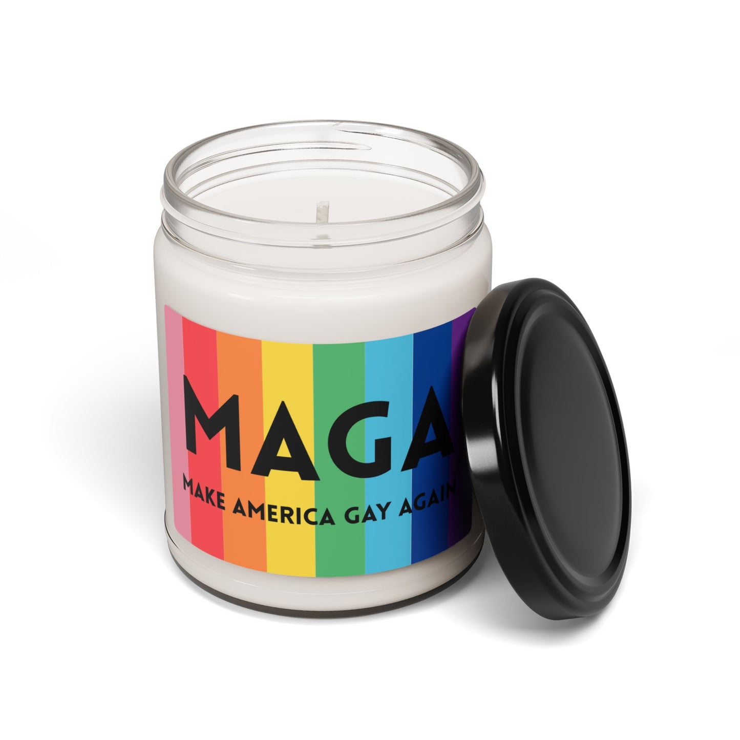 Rainbow Pride Scented Soy Candle - Make America Gay Again, 9oz