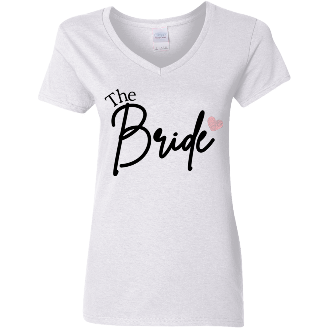 The Bride Ladies' 5.3 oz. V-Neck T-Shirt