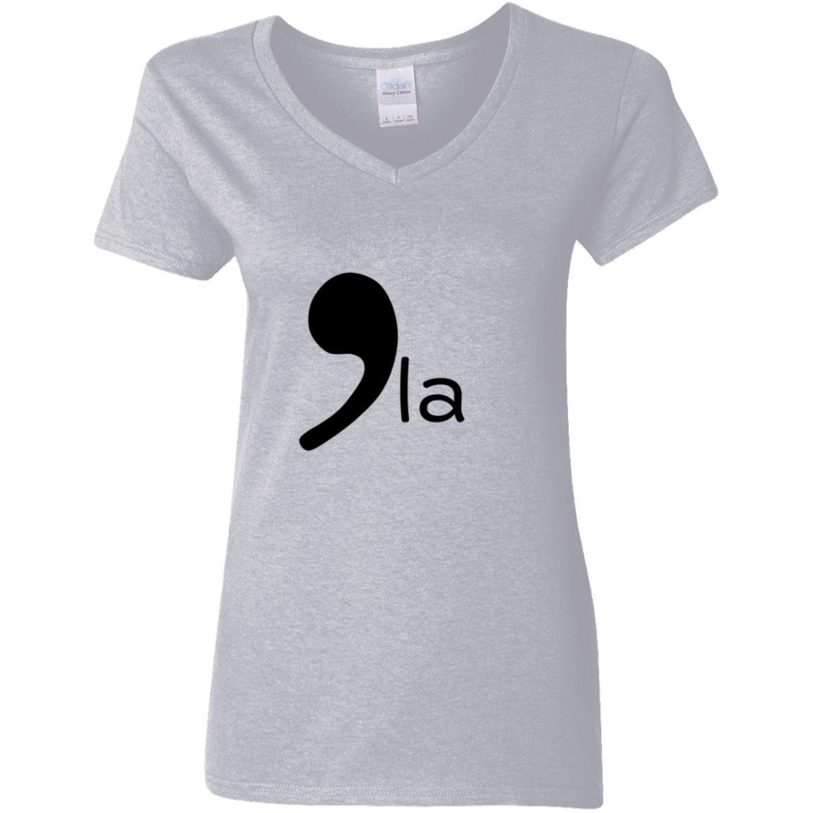 CommaLa Ladies 5.3 oz. V-Neck T-Shirt
