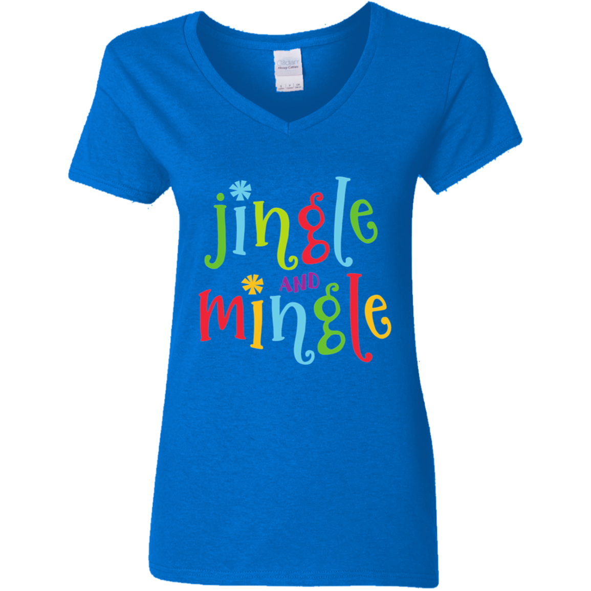Jingle and Mingle transparent Jingle and Mingle Ladies' V-Neck T-Shirt