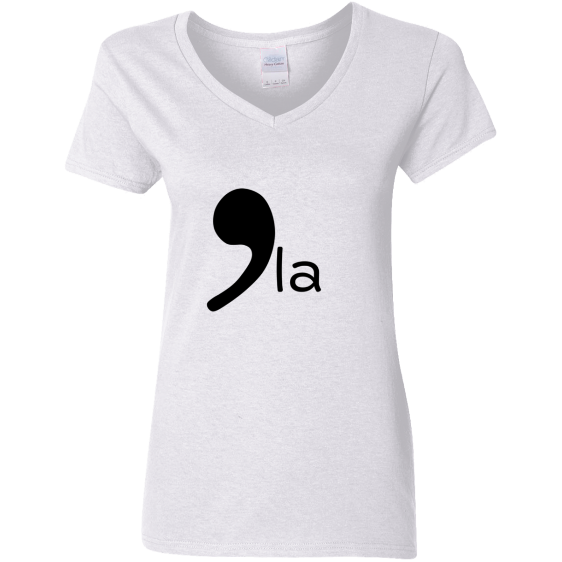 CommaLa Ladies 5.3 oz. V-Neck T-Shirt