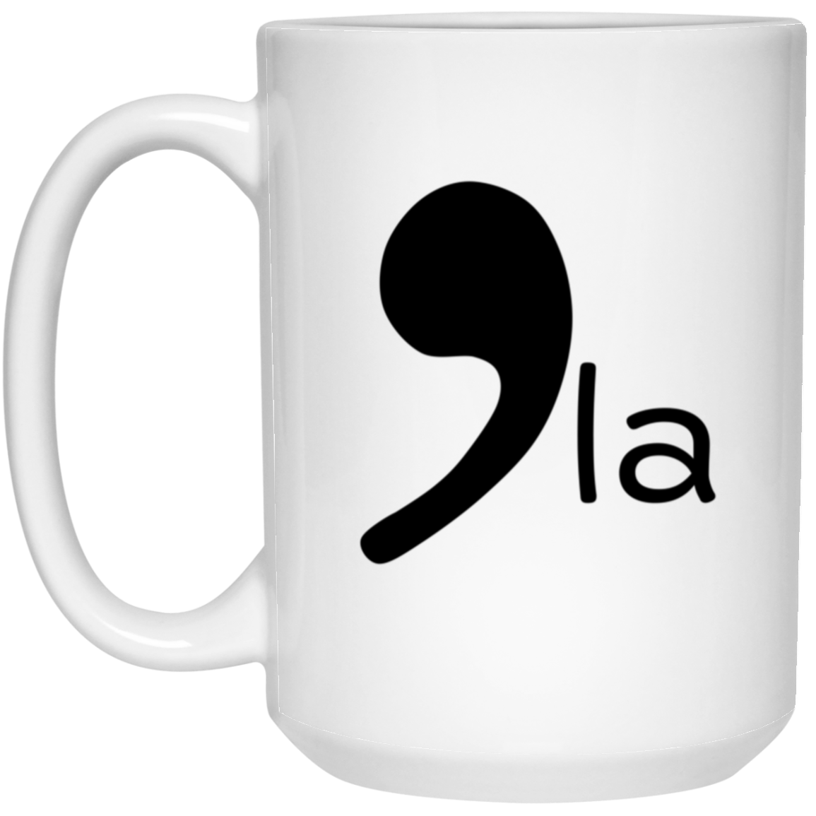 CommaLa 15oz White Mug