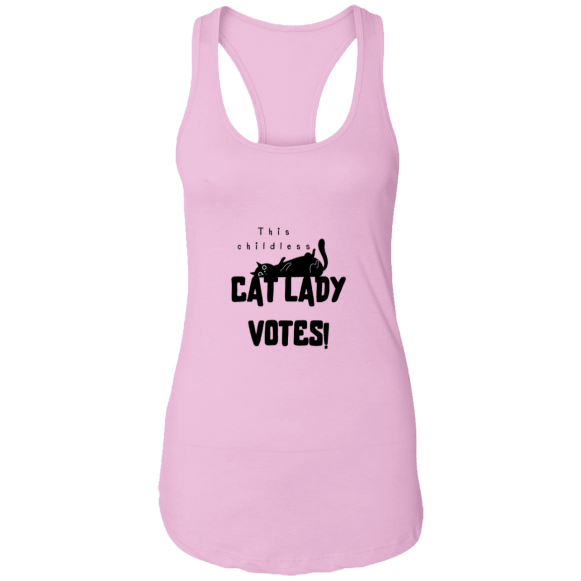 cat lady - transparent Cat Lady - Ladies Ideal Racerback Tank