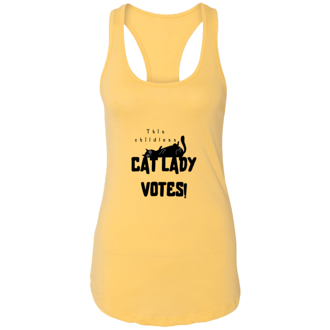 cat lady - transparent Cat Lady - Ladies Ideal Racerback Tank