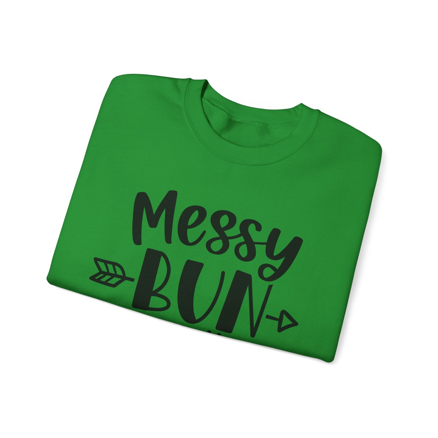 Messy Bun Mom Life Crewneck Sweatshirt - Unisex Heavy Blend™