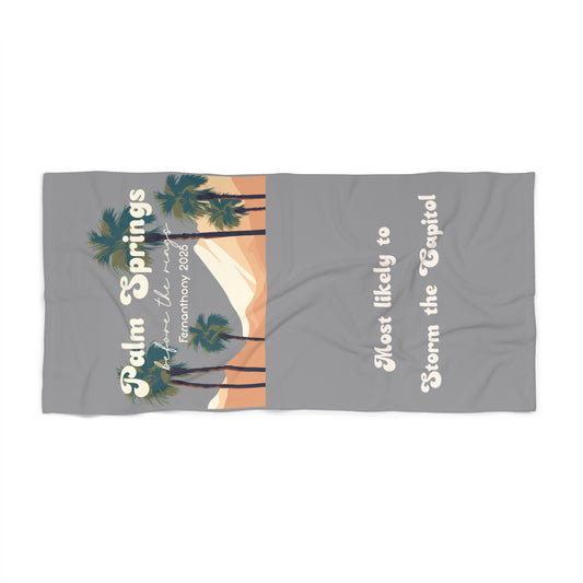 Coastal Vibes Beach Towel | Palm Springs Design, Summer Essentials, Poolside Accessory, Vacation Must-Have, Unique Gift