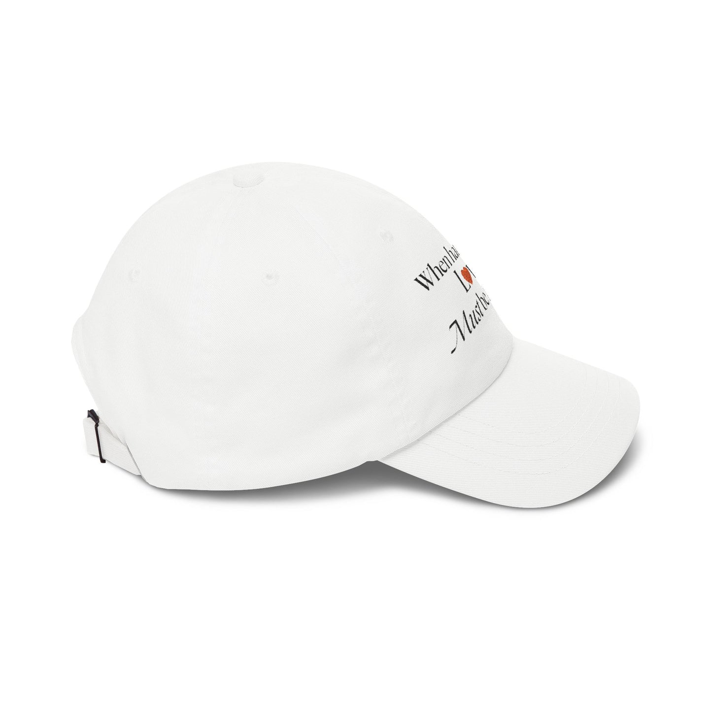 Classic Dad Cap — "When Hate Is Loud Love Must Be Louder" Embroidered Baseball Hat
