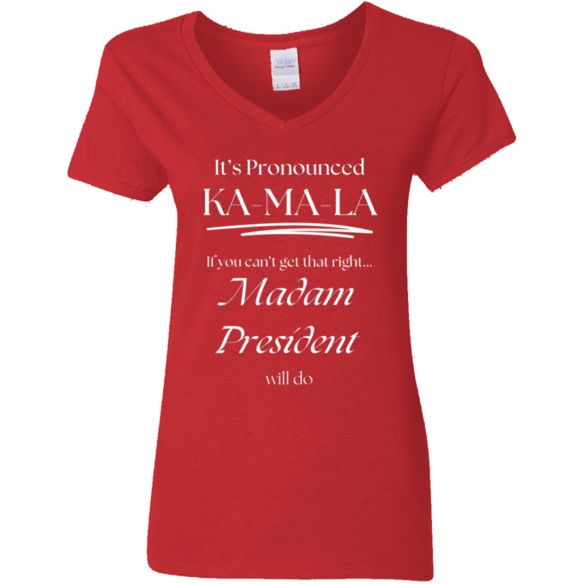 It's Pronounced Ladies' 5.3 oz. V-Neck T-Shirt