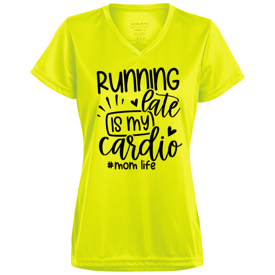 Running Late 1790 Ladies’ Moisture-Wicking V-Neck Tee