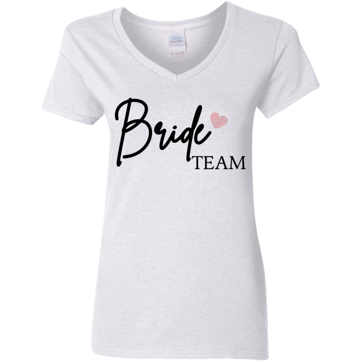 Bride Team Ladies' 5.3 oz. V-Neck T-Shirt