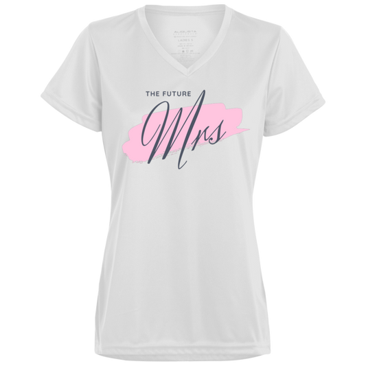 Future Mrs Ladies’ Moisture-Wicking V-Neck Tee