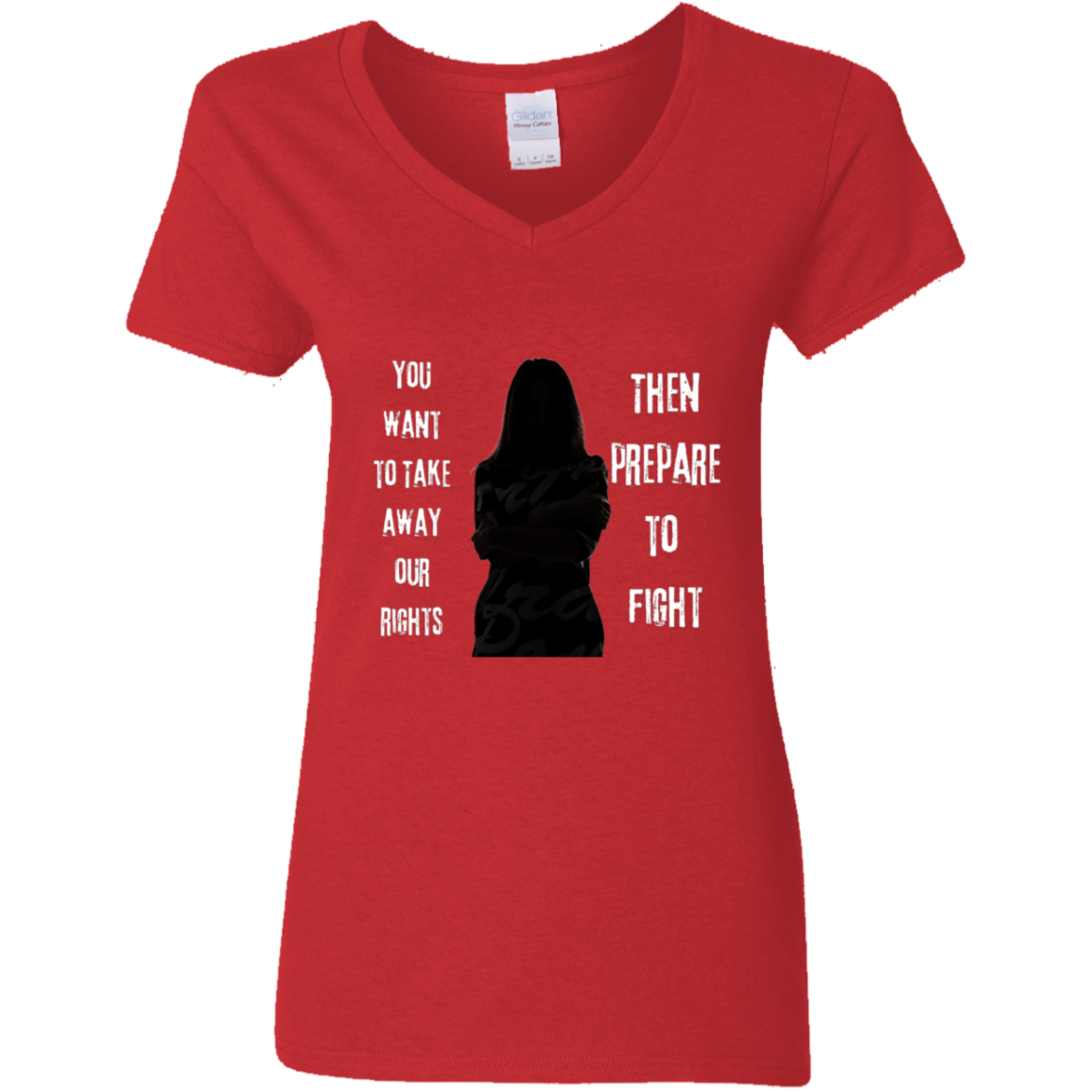 Prepare To Fight  Ladies' 5.3 oz. V-Neck T-Shirt
