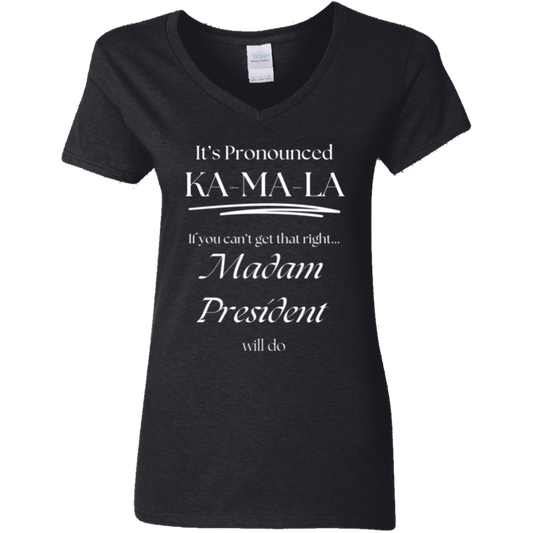 It's Pronounced Ladies' 5.3 oz. V-Neck T-Shirt