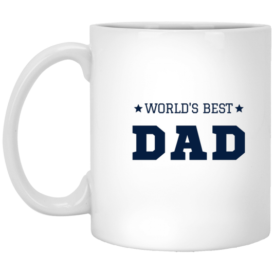 World's Best Dad 11oz White Mug