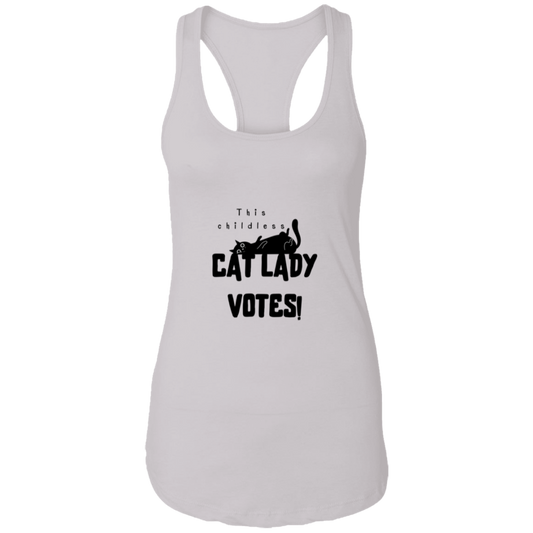 cat lady - transparent Cat Lady - Ladies Ideal Racerback Tank