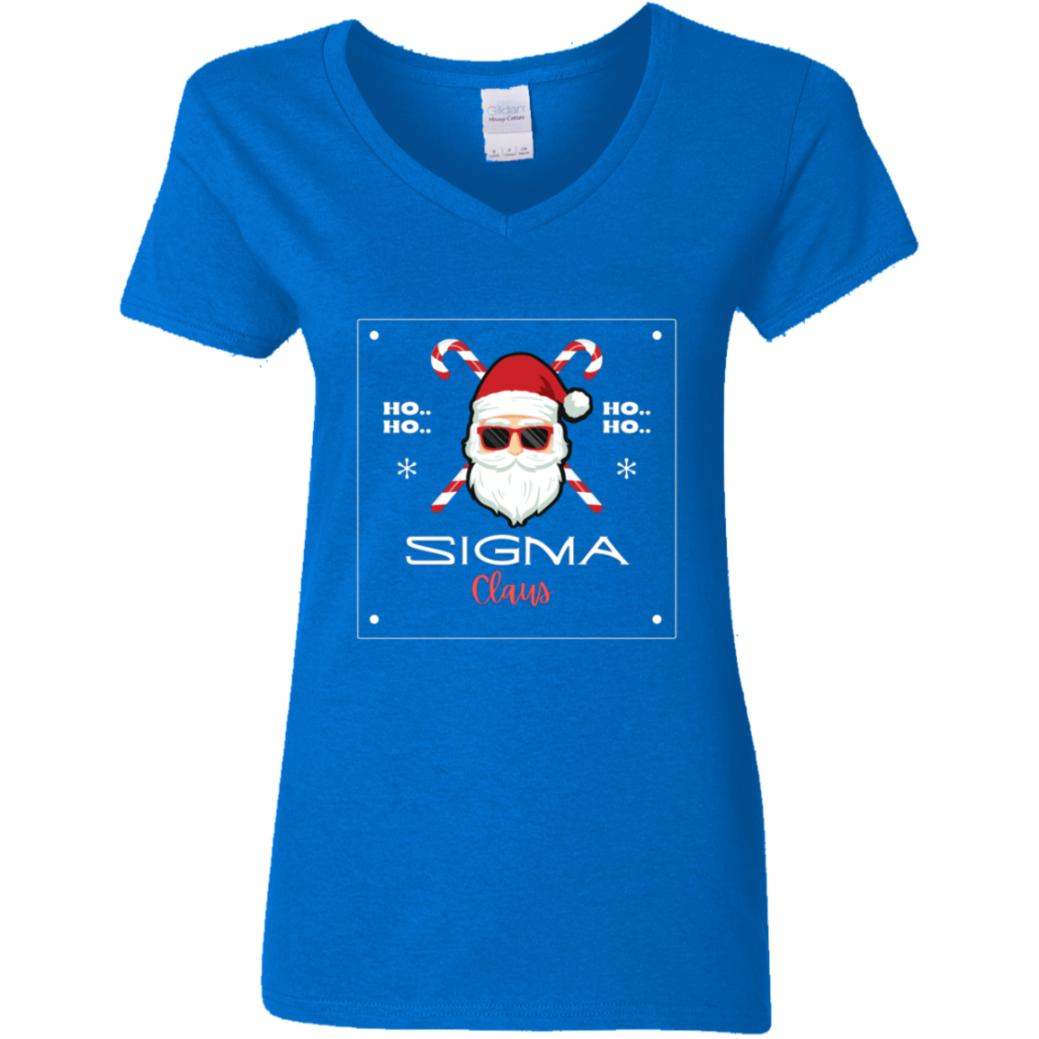Sigma Claus Sigma claus Ladies' V-Neck T-Shirt
