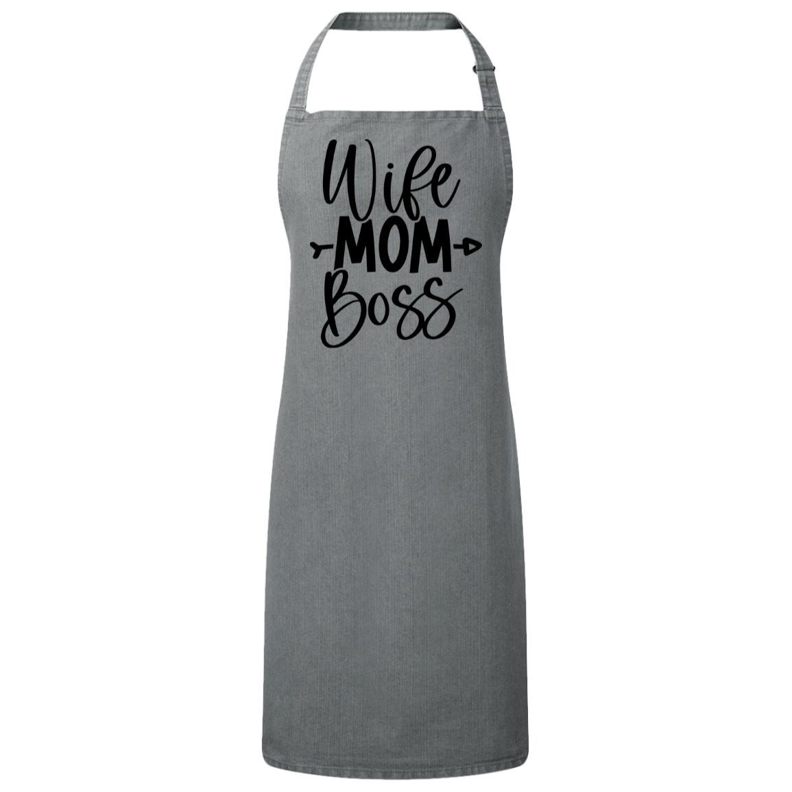 Wife, Mom, Boss Bib Apron