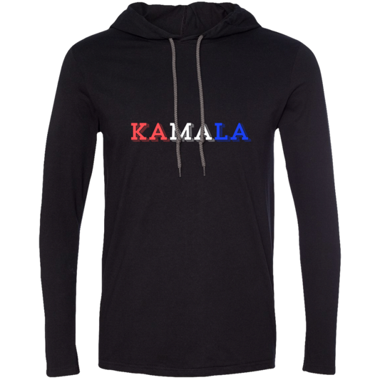 Kamala red white and blue - trans Kamala red white and blue Gildan LS T-Shirt Hoodie