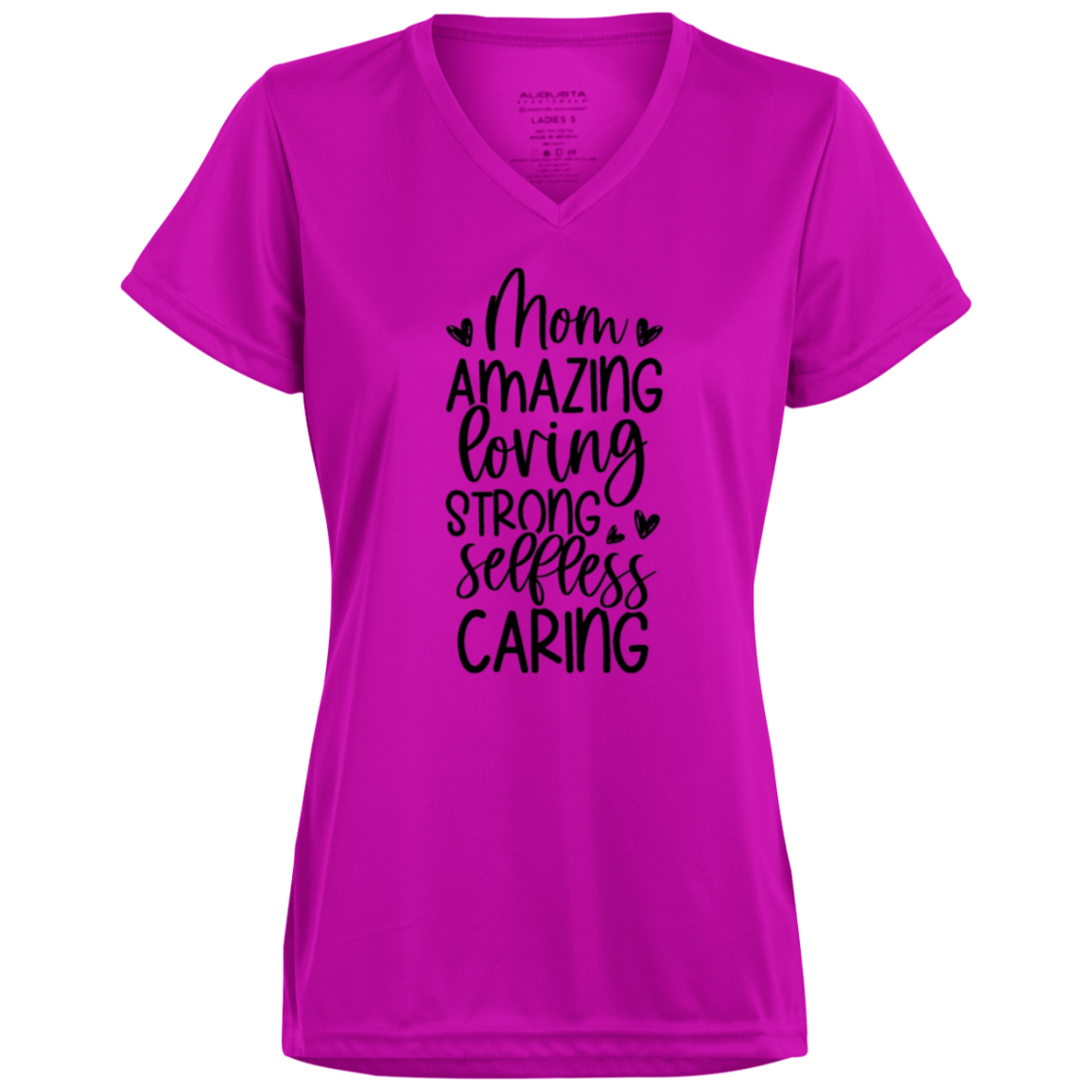 Mom Amazing Loving 1790 Ladies’ Moisture-Wicking V-Neck Tee