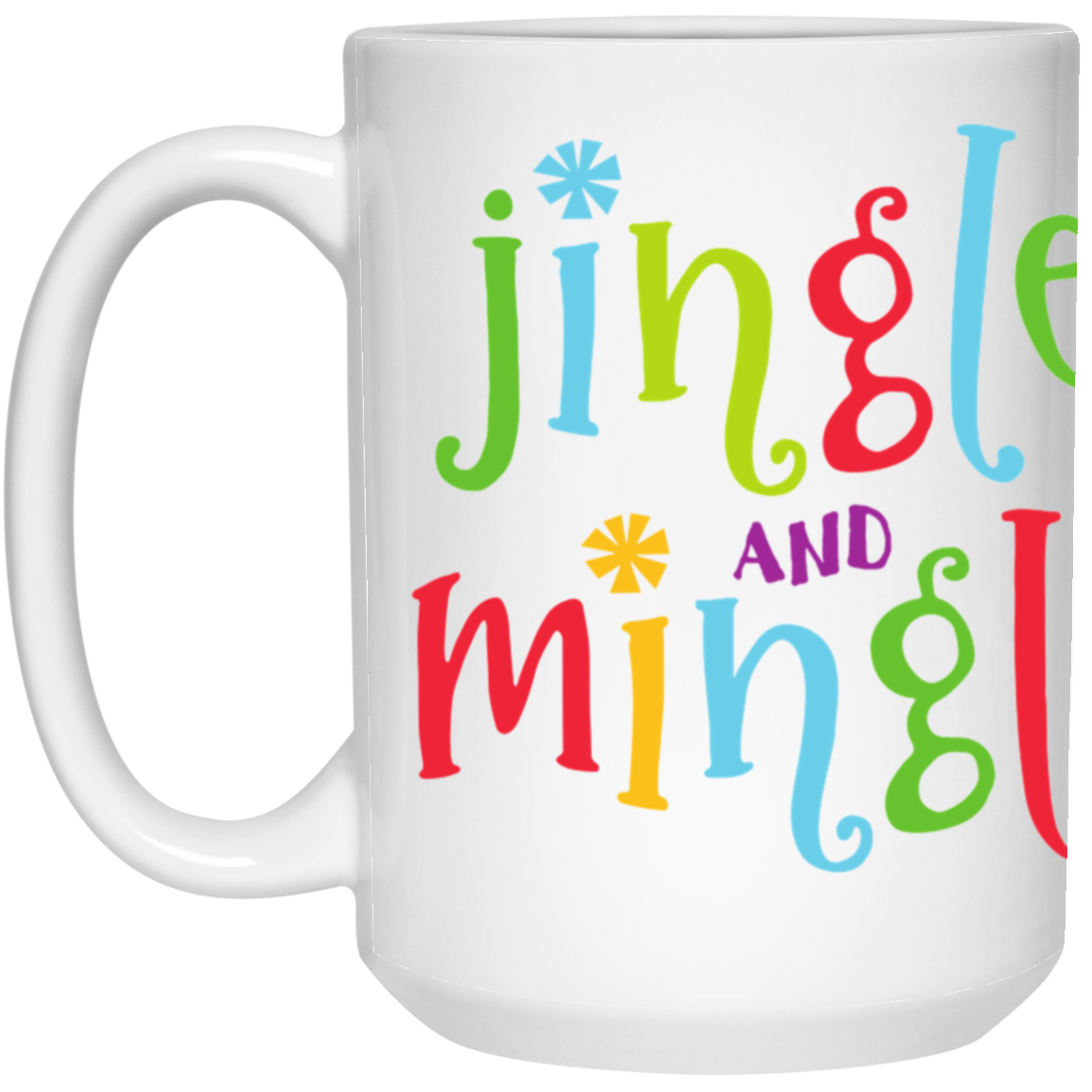 Jingle and Mingle transparent 21504 15oz White Mug