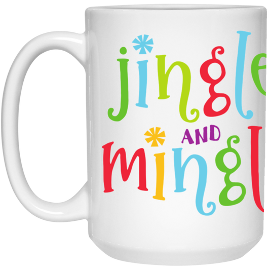 Jingle and Mingle transparent 21504 15oz White Mug