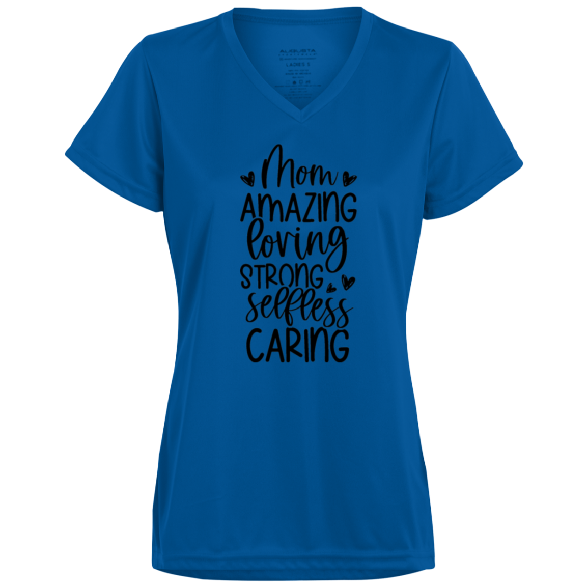 Mom Amazing Loving 1790 Ladies’ Moisture-Wicking V-Neck Tee