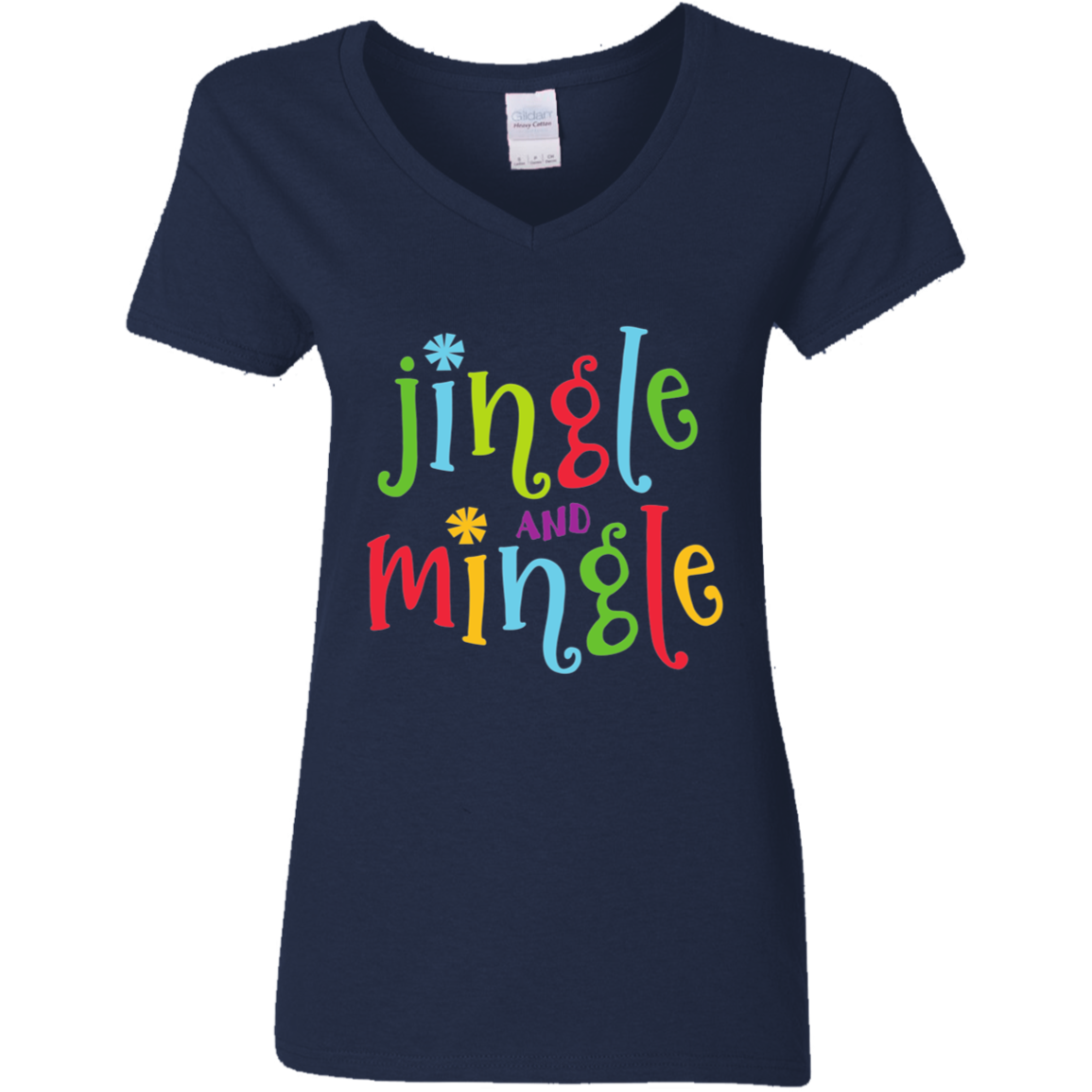 Jingle and Mingle transparent Jingle and Mingle Ladies' V-Neck T-Shirt