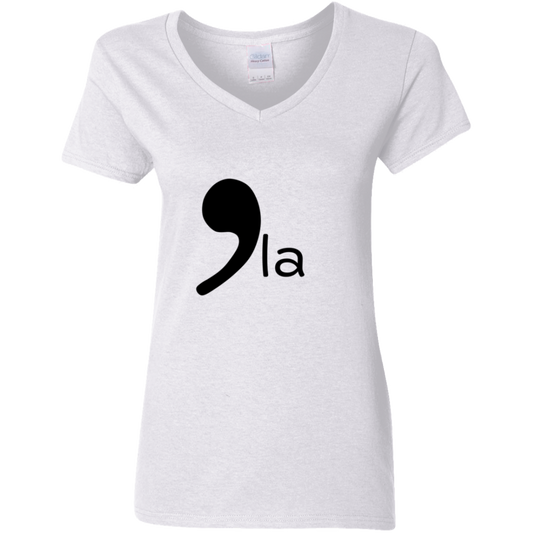 CommaLa Ladies 5.3 oz. V-Neck T-Shirt
