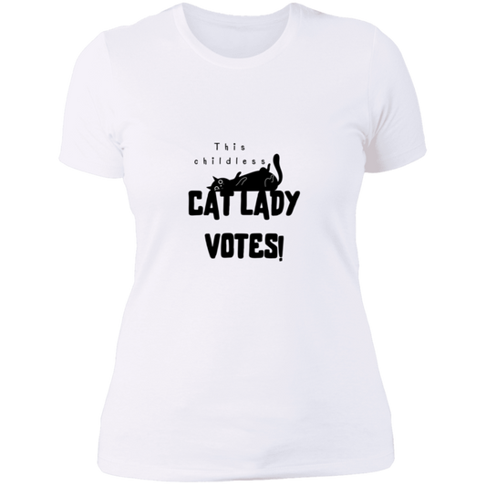 cat lady - transparent Cat Lady - Ladies' Boyfriend T-Shirt