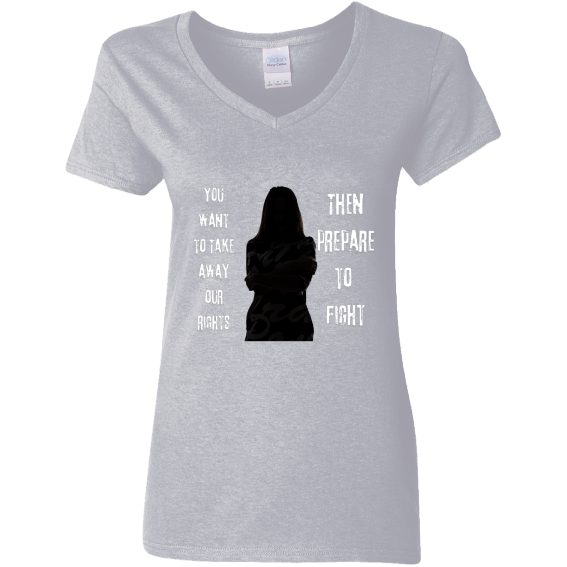 Prepare To Fight  Ladies' 5.3 oz. V-Neck T-Shirt