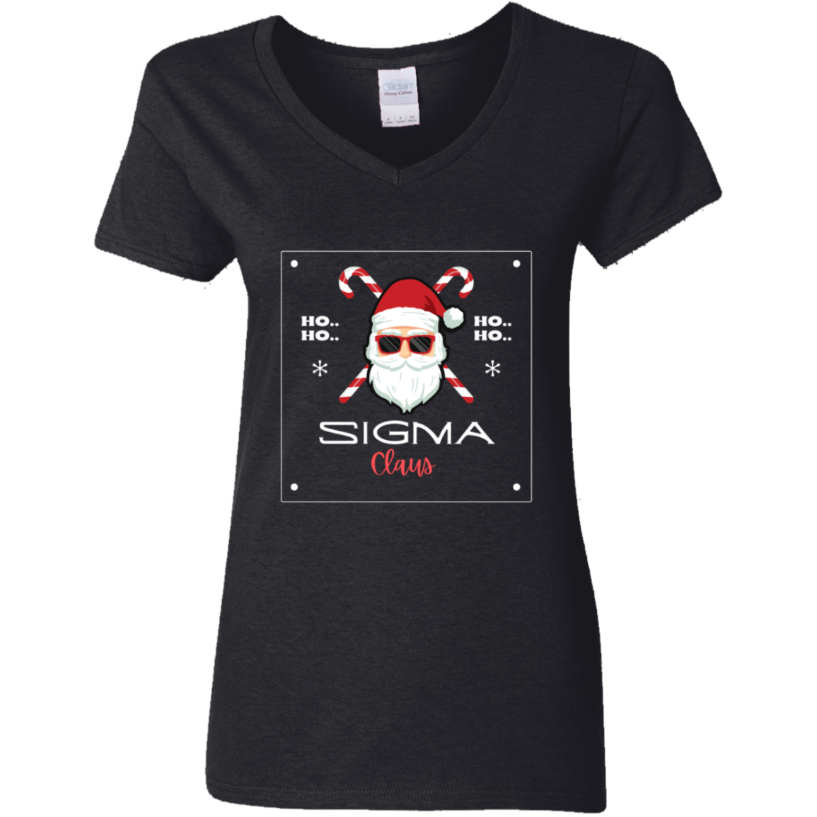 Sigma Claus Sigma claus Ladies' V-Neck T-Shirt