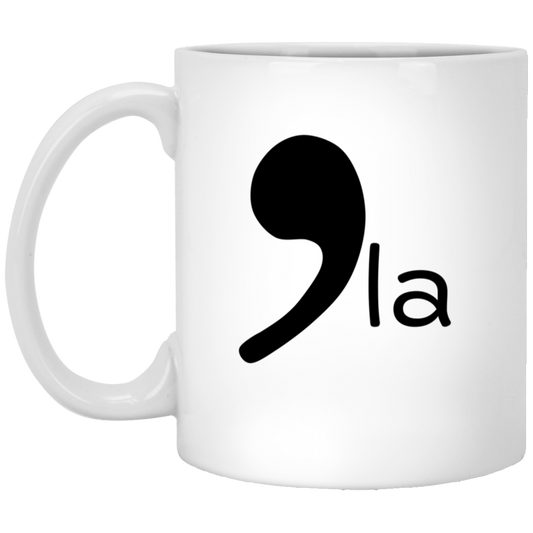 CommaLa  11oz White Mug