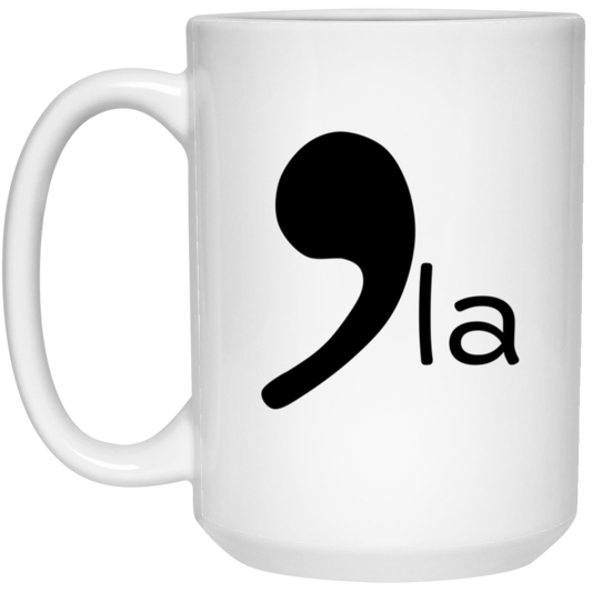 CommaLa 15oz White Mug