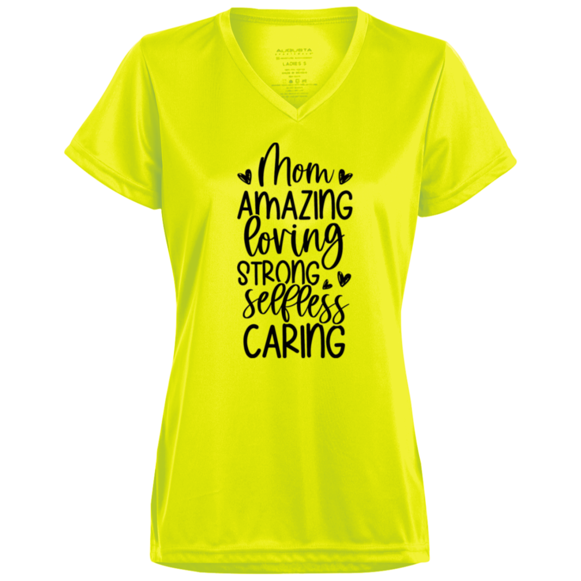 Mom Amazing Loving 1790 Ladies’ Moisture-Wicking V-Neck Tee