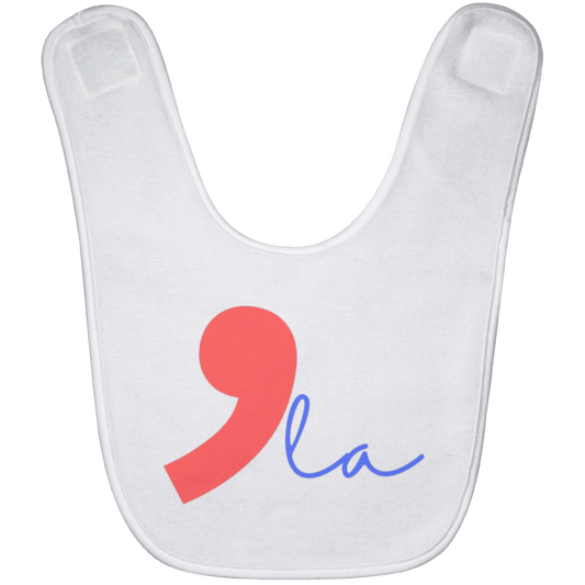 Red and blue kamala CommaLa BABYBIB Baby Bib