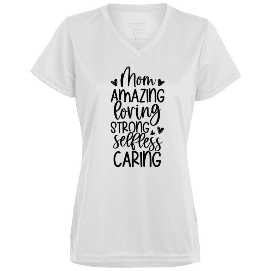 Mom Amazing Loving 1790 Ladies’ Moisture-Wicking V-Neck Tee